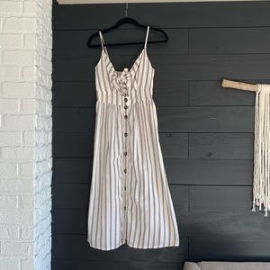 Spaghetti Strap Summer Dress with Cutout